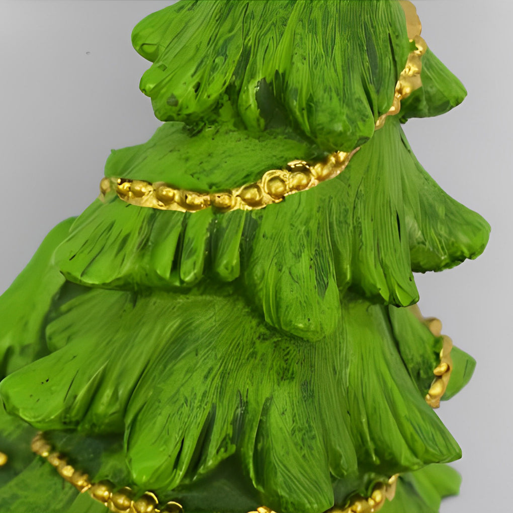 Resin Waterproof LED Christmas Tree Ground Inserted Solar Lawn Lights