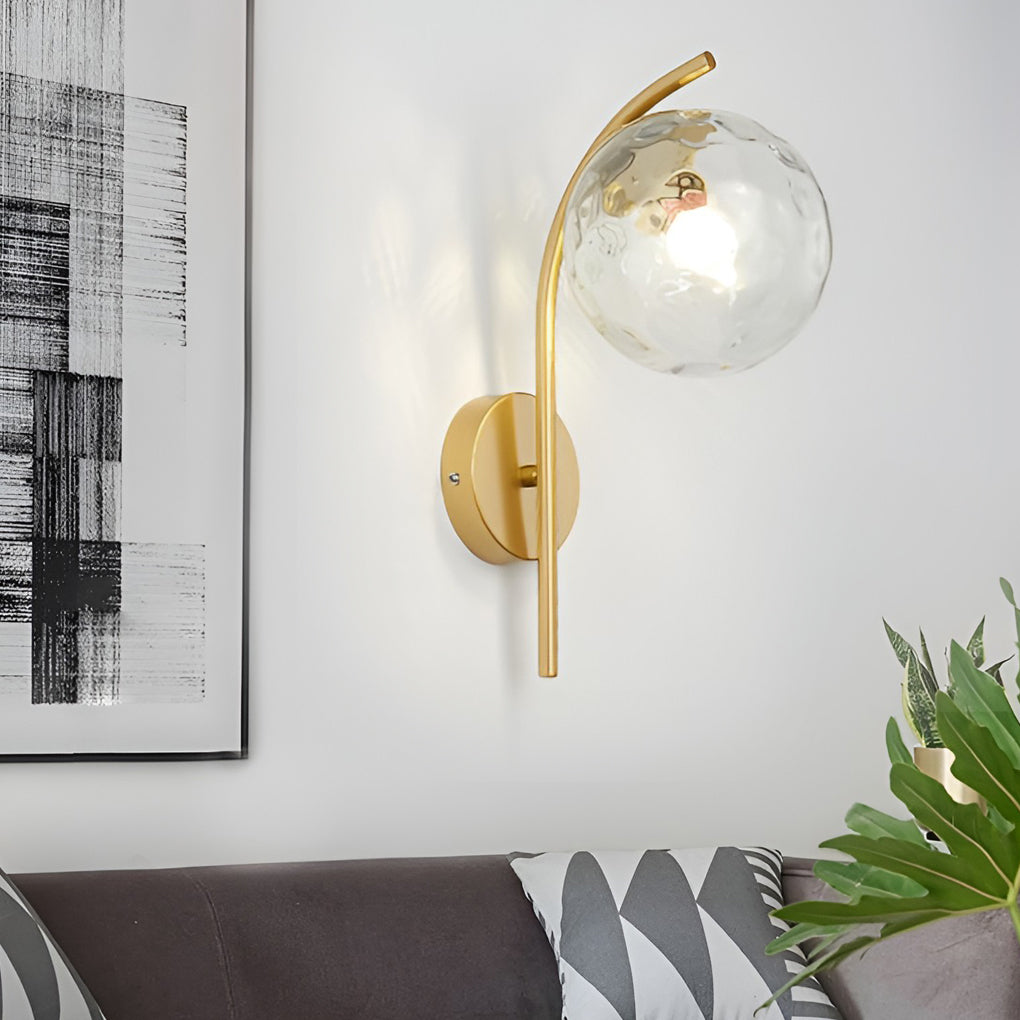 Creative Glass Ball-shaped LED Nordic Plug in Wall Sconce Lighting - Dazuma