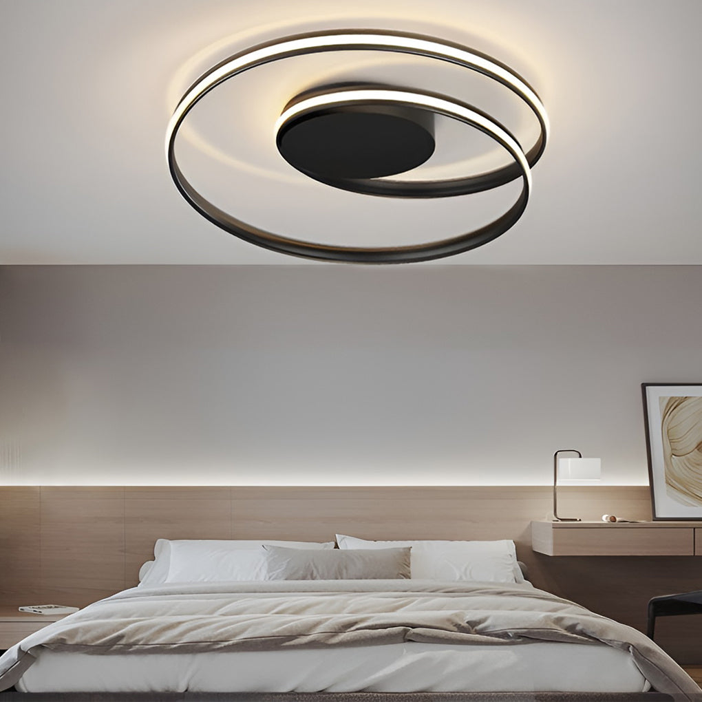 Circular Stepless Dimming LED Modern Ceiling Lights Flush Mount Lighting - Dazuma