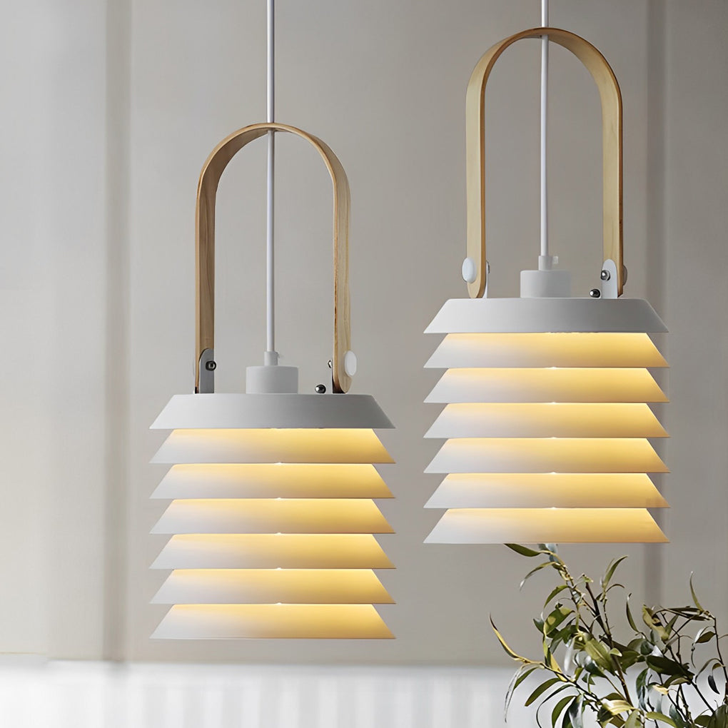 Creative Multi-layer Metal Minimalist Nordic Pendant Light Hanging Lamp - Dazuma