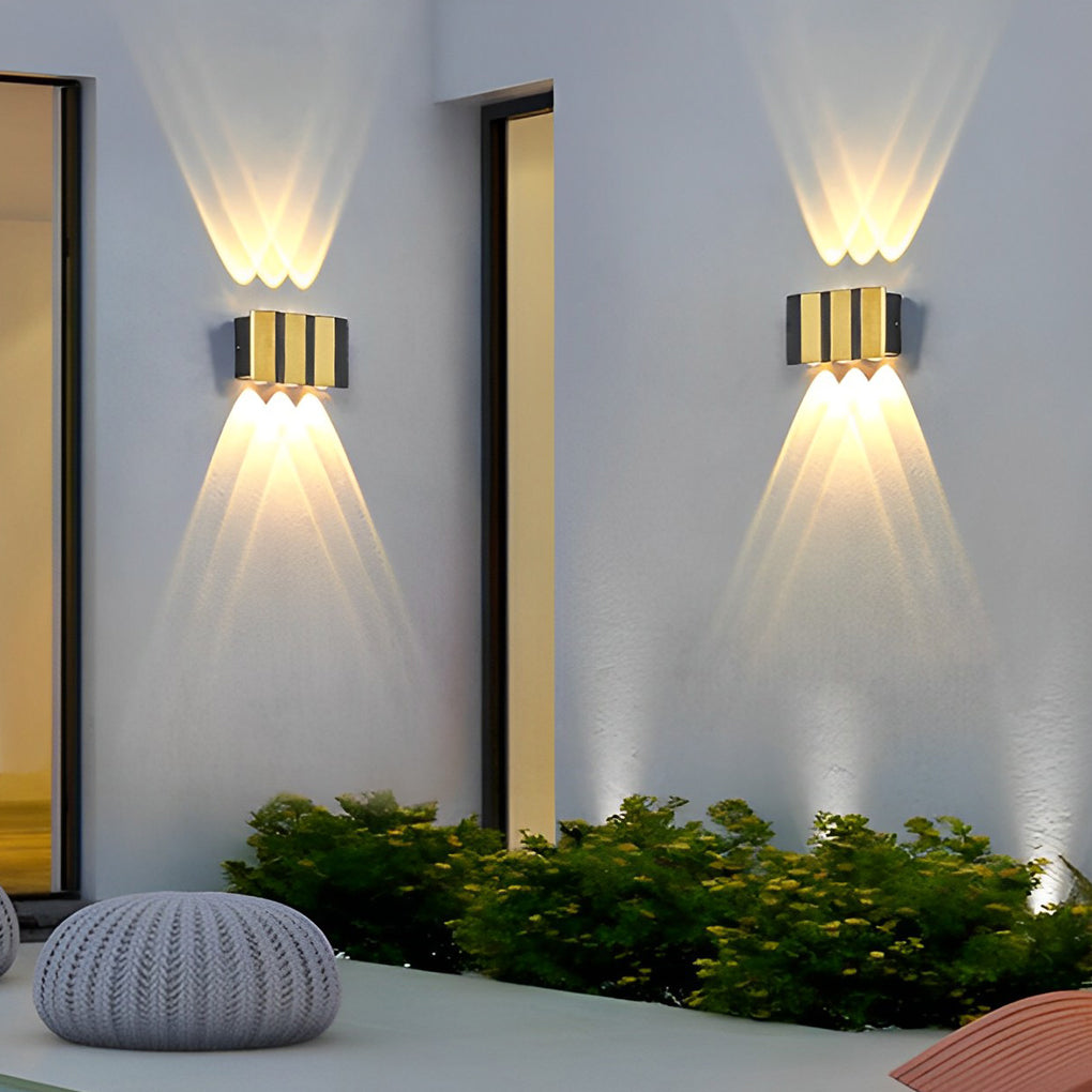 Wavy Creative Up and Down Light LED Waterproof Modern Wall Lights Fixture