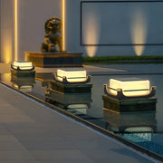 Waterproof LED Modern Solar Deck Post Lights Outdoor Fence Post Lights - Dazuma