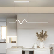 Creative Minimalist Wavy Strip LED Stepless Dimming Nordic Chandelier - Dazuma