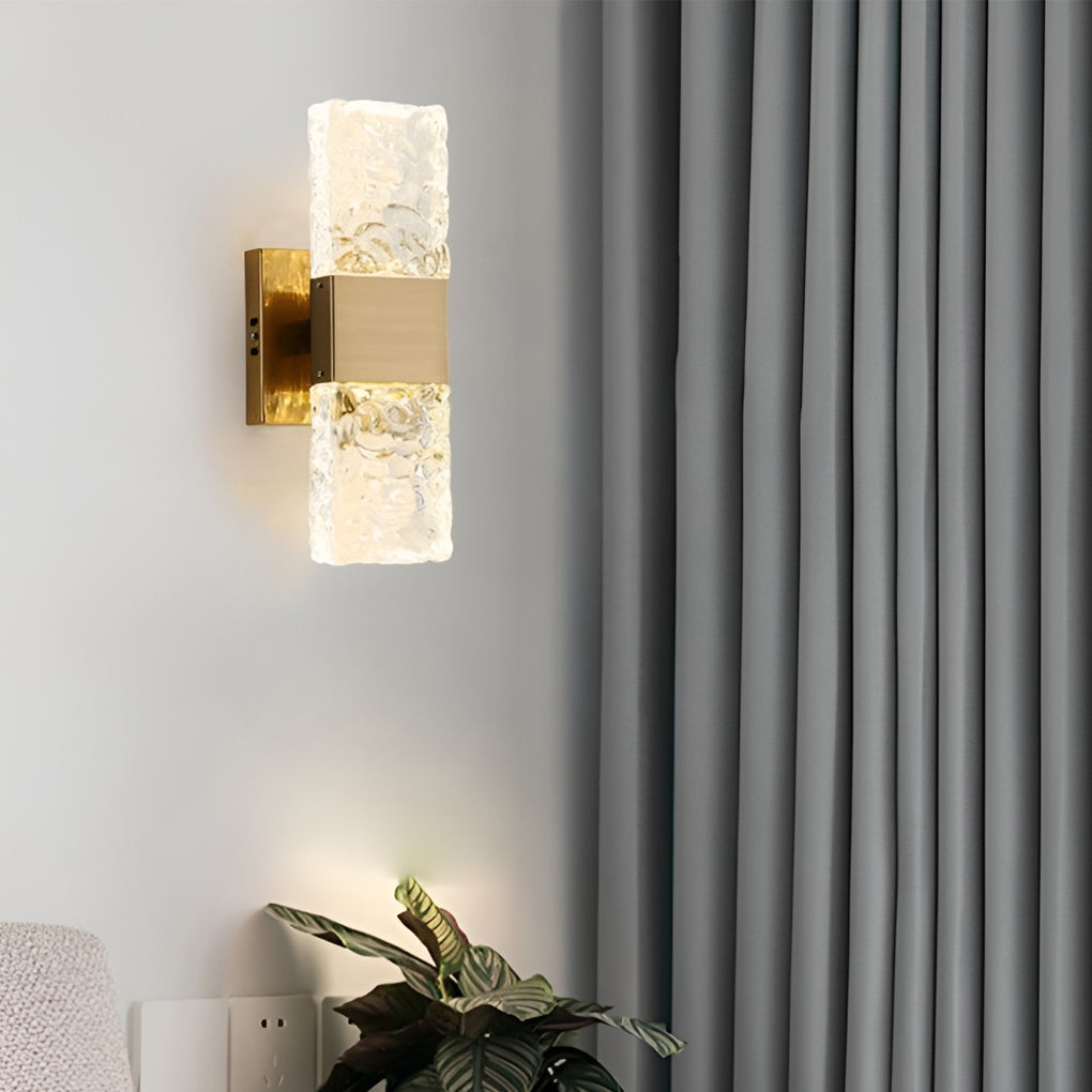 Creative Crystal Up and Down Lights LED Electroplated Modern Wall Sconces
