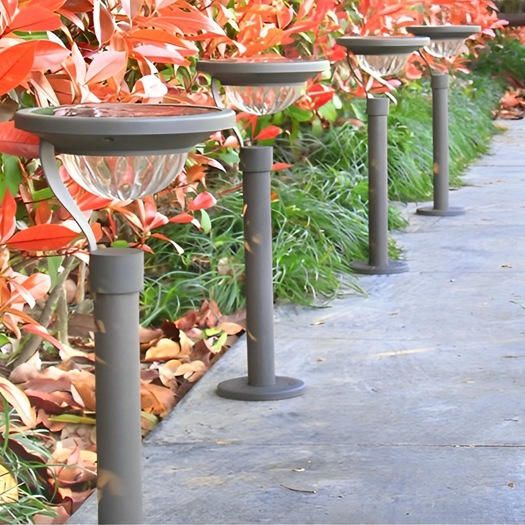 Modern Solar Lawn Lamp Half-Sphere LED Outdoor Light