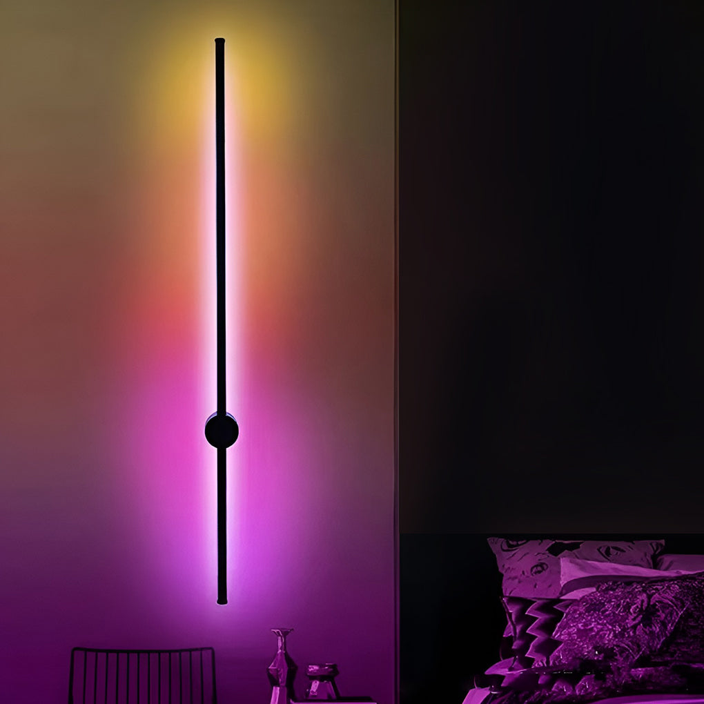 Remote Control RGB Long Strip LED Wall Lamp Sconces Wall Lights