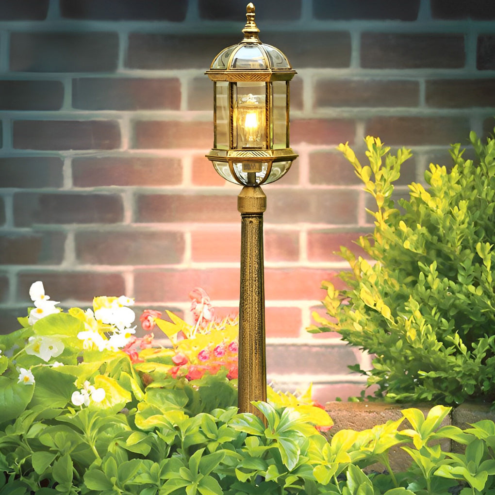 Waterproof LED Retro Golden European-style Lawn Lights Pathway Lights - Dazuma