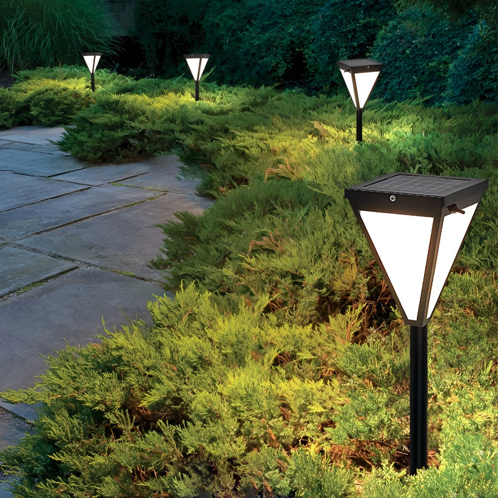 Outdoor Waterproof 2.6w LED Modern Solar Pathway Lights Post Lights