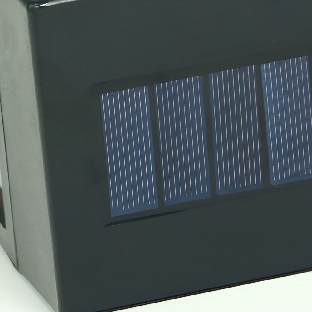 Rectangular Glass LED Waterproof Light-controlled Solar Wall Lamp