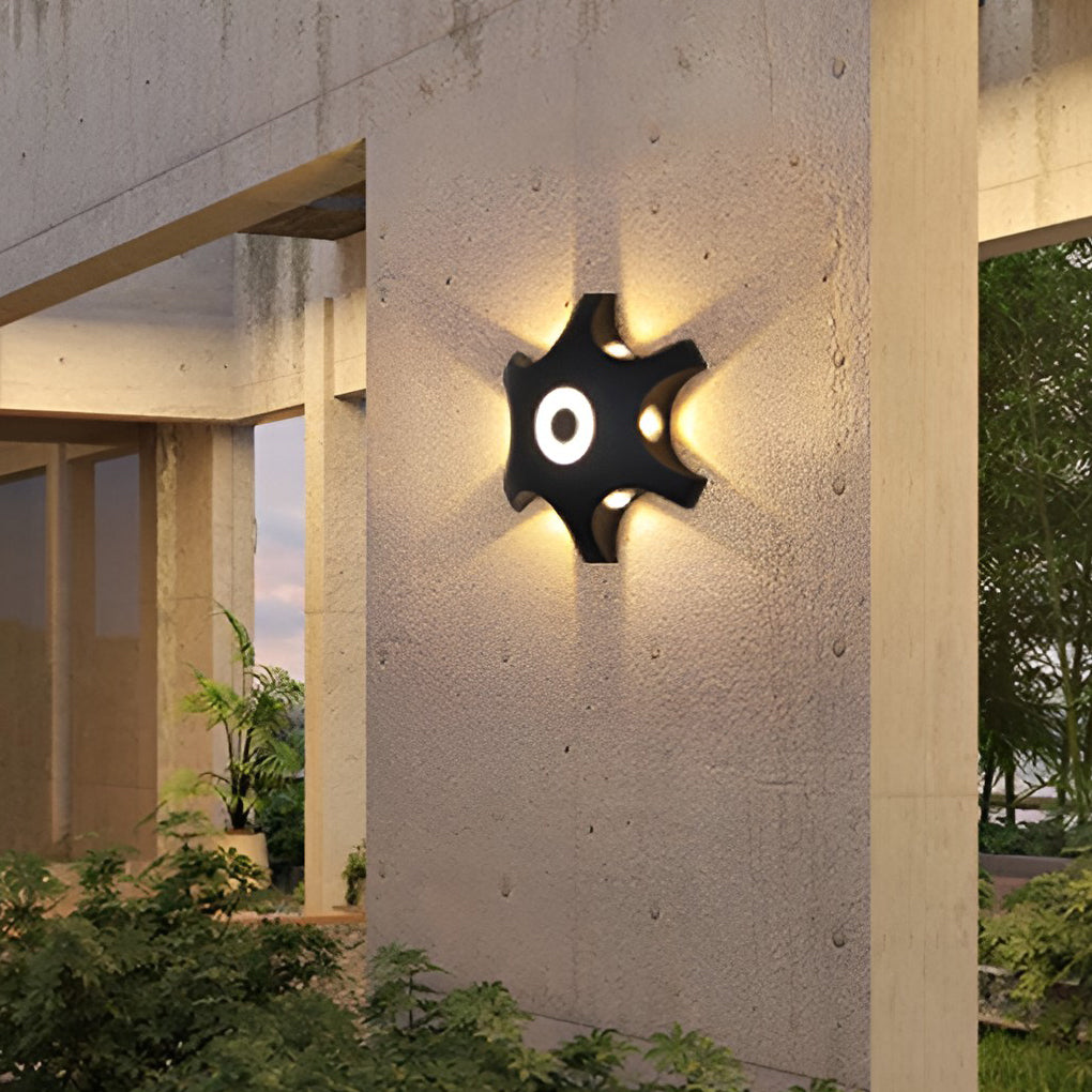 Flower Shaped LED Waterproof Nordic Wall Washer Lights Wall Sconces Lighting