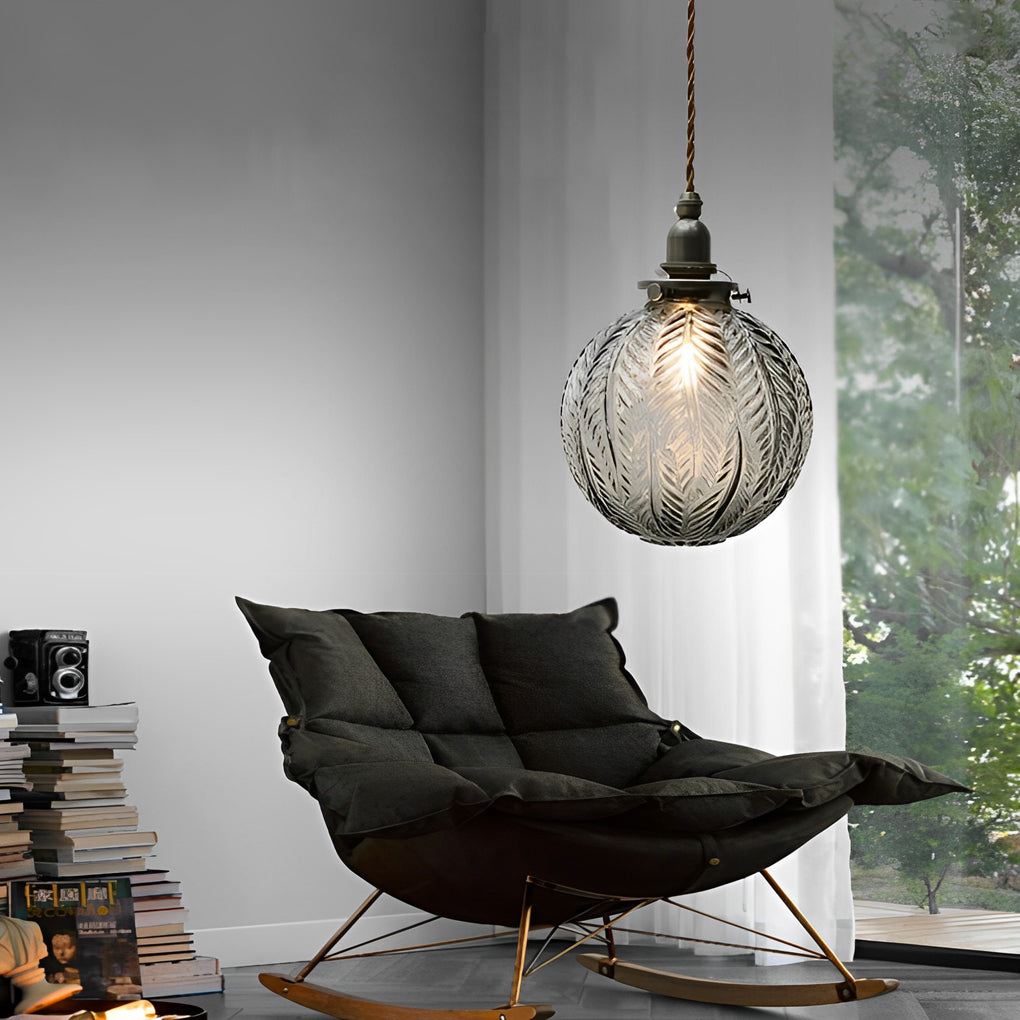 Creative Glass Ball Three Step Dimming LED Modern Pendant Lights