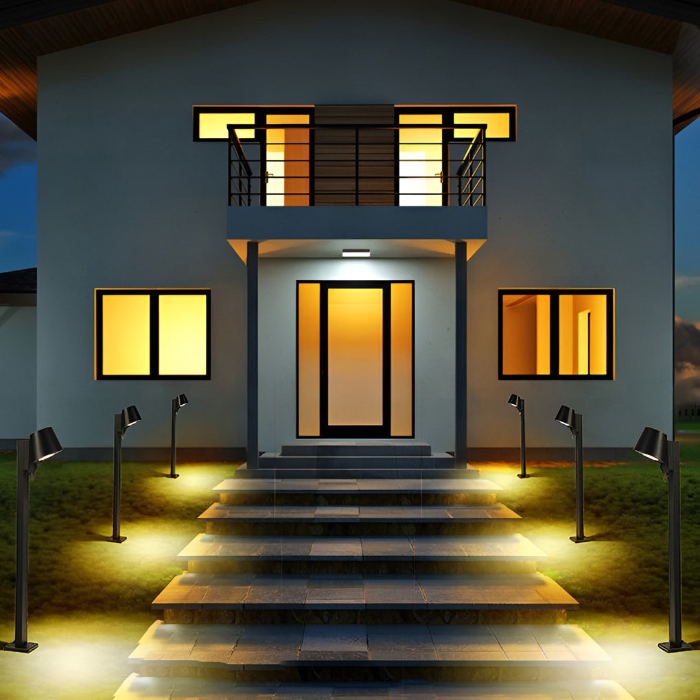 Sleek Black 10W LED Pathway Light Minimalist Outdoor Waterproof Lighting