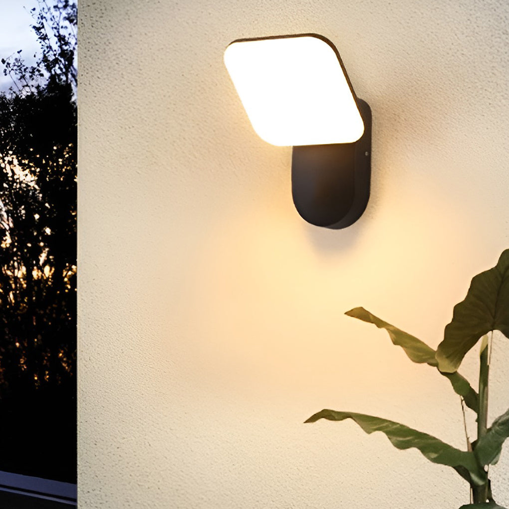 Square LED 12w Waterproof Modern Outdoor Wall Lamp Wall Sconces Lighting - Dazuma