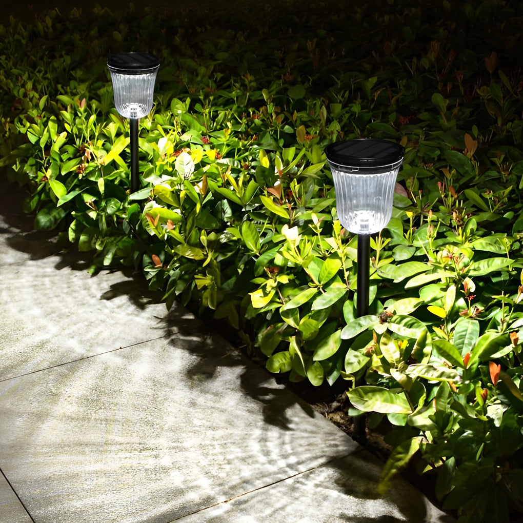 2Pcs Intelligent Solar Lawn Lights with Motion Sensor