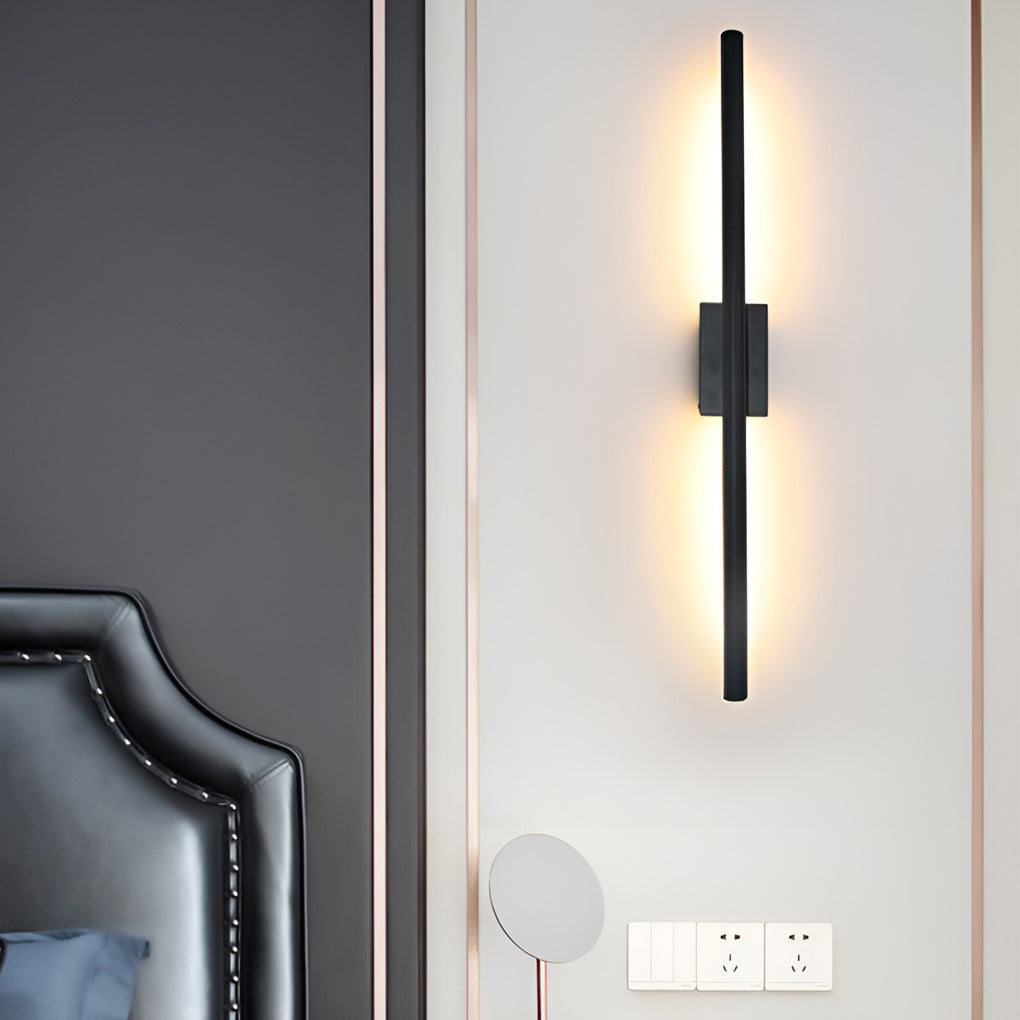 Electroplated Metal Strip LED Modern Wall Sconce Lighting Wall Lamp