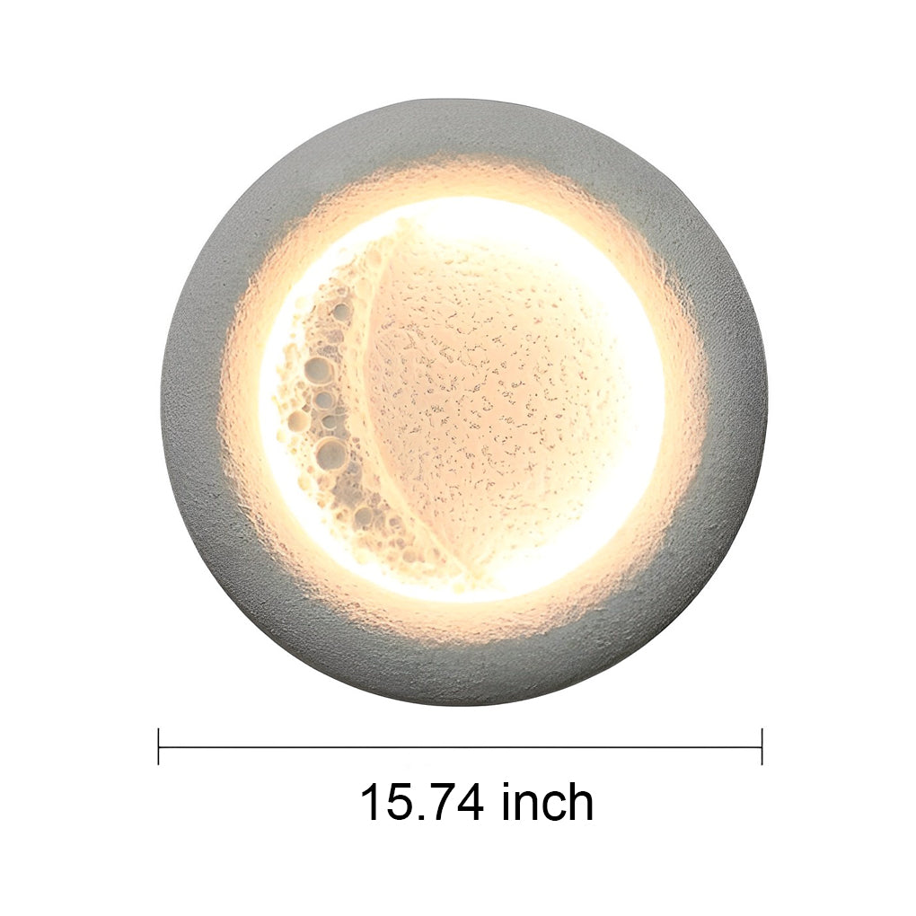 [Open-Box]Creative Moon Shaped Waterproof LED 10W Modern Wall Lamp Exterior Decor