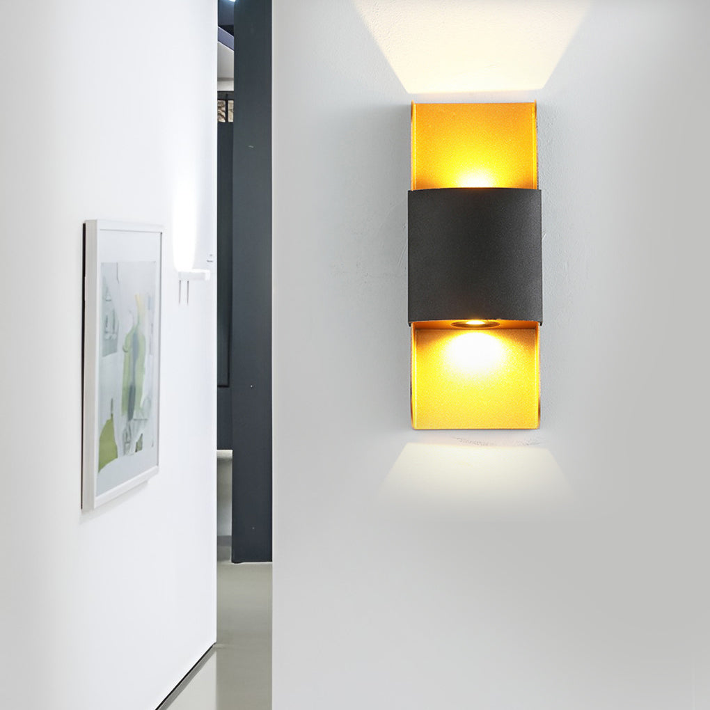 LED Up and Down Lights COB Waterproof Metal Modern Outdoor Wall Lamps - Dazuma