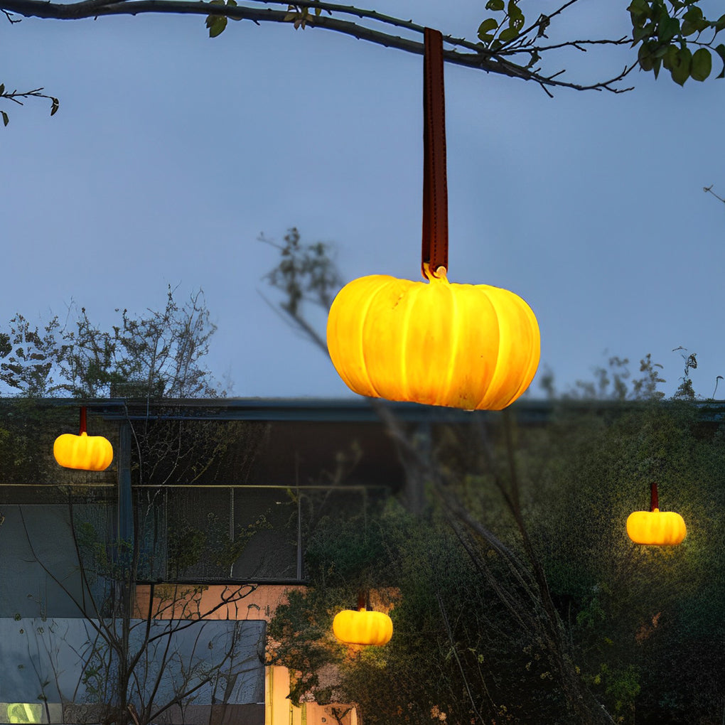 Portable Resin Pumpkin LED Waterproof USB Chargeable Outdoor Lights