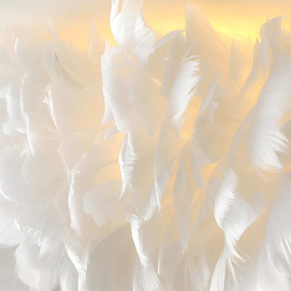 Minimalist Feathers White Creative Modern Pendant Lighting Chandelier
