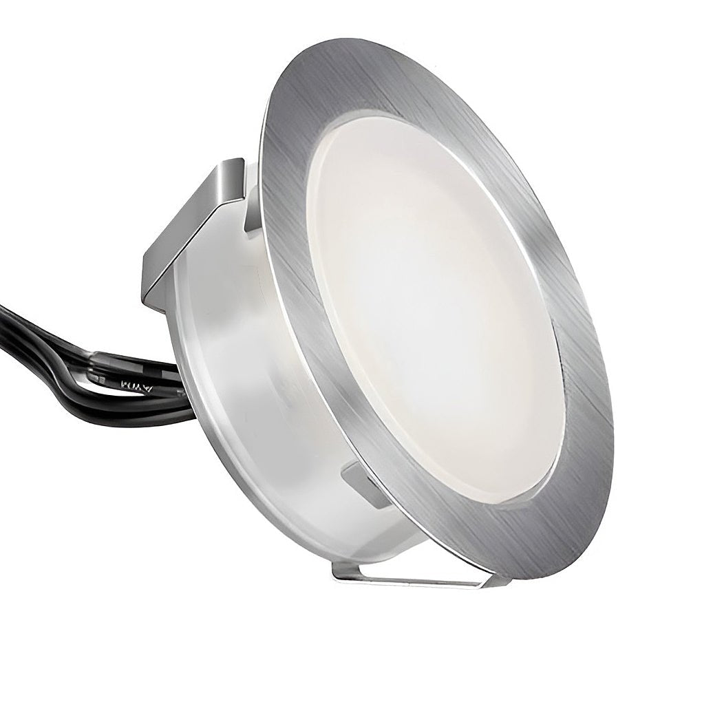 Lux Bright White Stainless Steel 1.5W LED In - Ground Well Lights for Decks and Steps