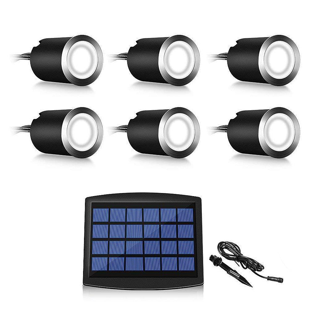Eco - Friendly Radiance 8 - Piece LED Solar Step Inground Lighting Set for Outdoor