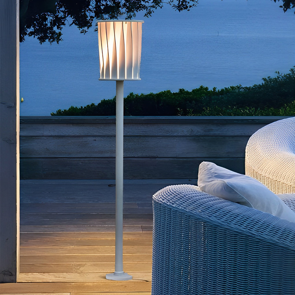Ip65 Stainless Steel Floor Lamp with LED Outdoor Waterproof Standing Lamp