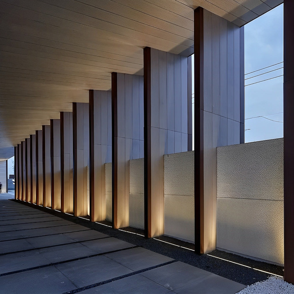 LED Rectangular Waterproof DC24V Recessed Outdoor Wall Washer Lights