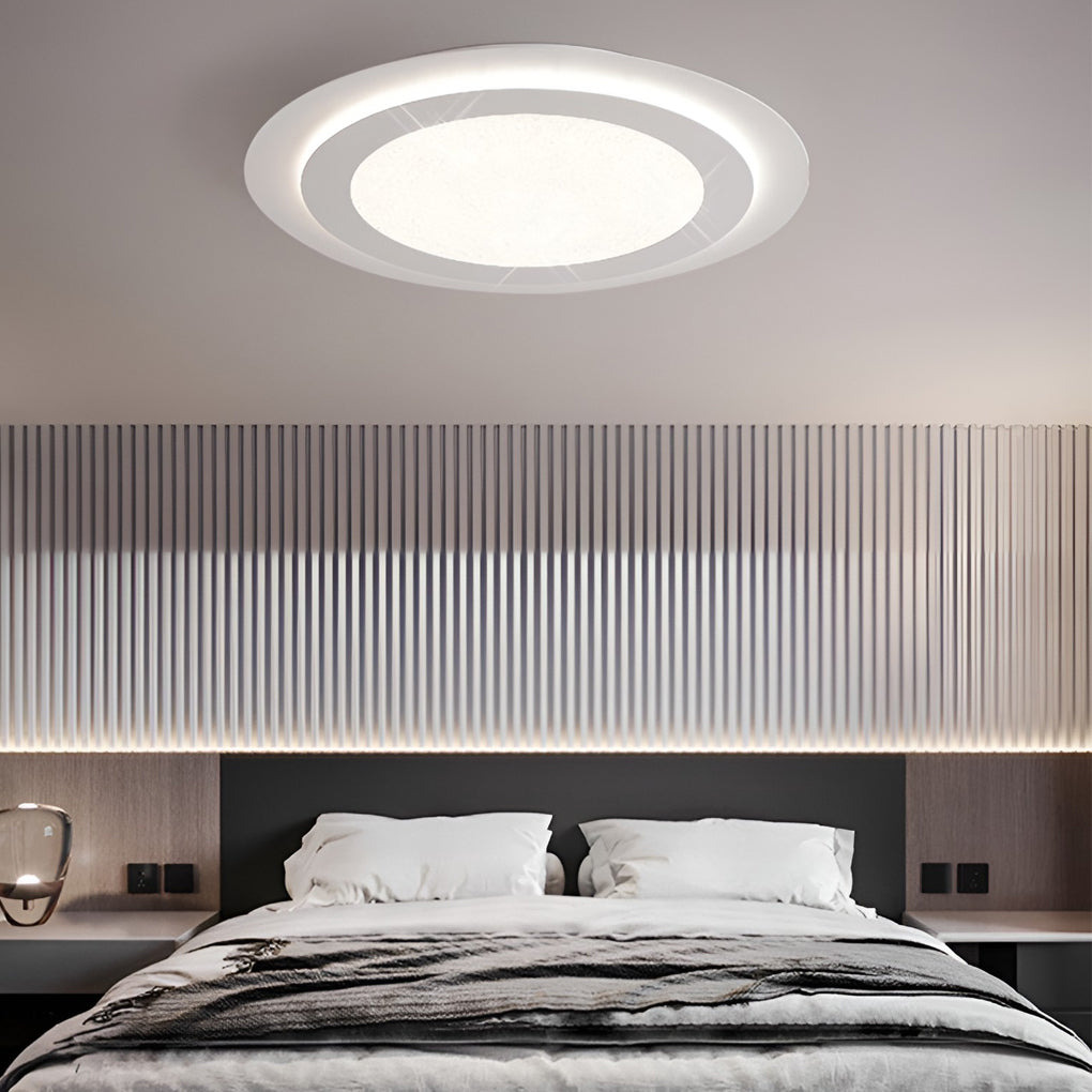 Minimalist Square Circular LED Stepless Dimming Modern Ceiling Lights - Dazuma