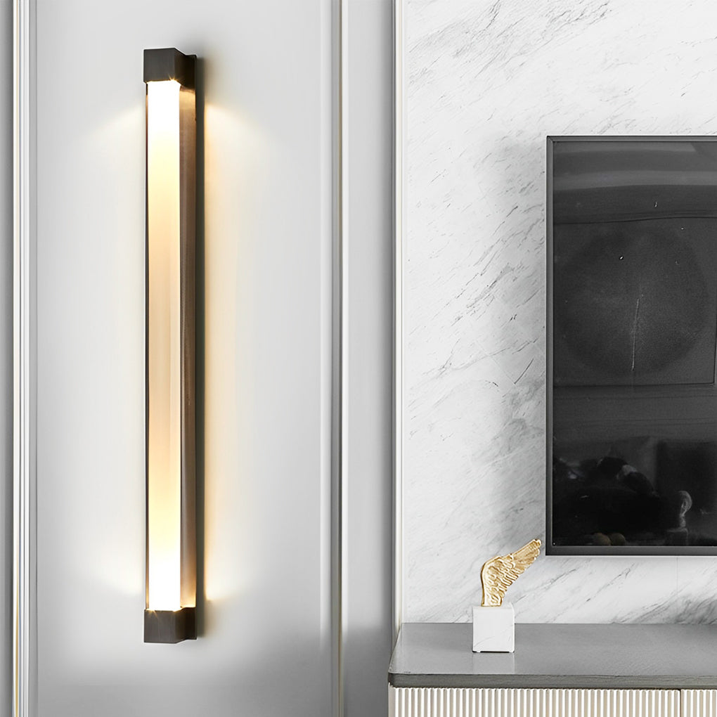 Minimalist Strip Crystal LED Postmodern Wall Lamp Wall Sconce Lighting - Dazuma