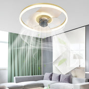 Circular Stepless Dimming Modern Inverter Ceiling Fan Light with Remote Control - Dazuma
