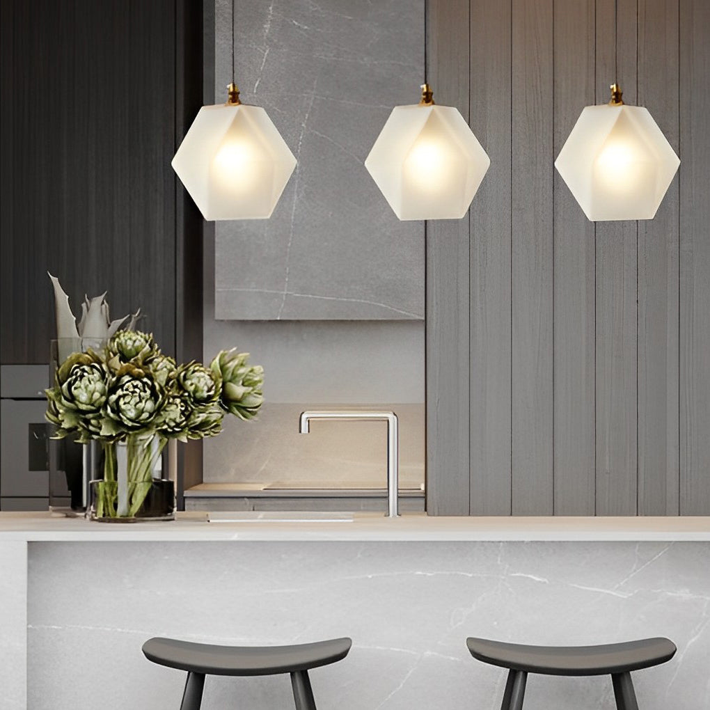 Creative Design Glass Metal Nordic Pendant Light Kitchen Island Lighting - Dazuma