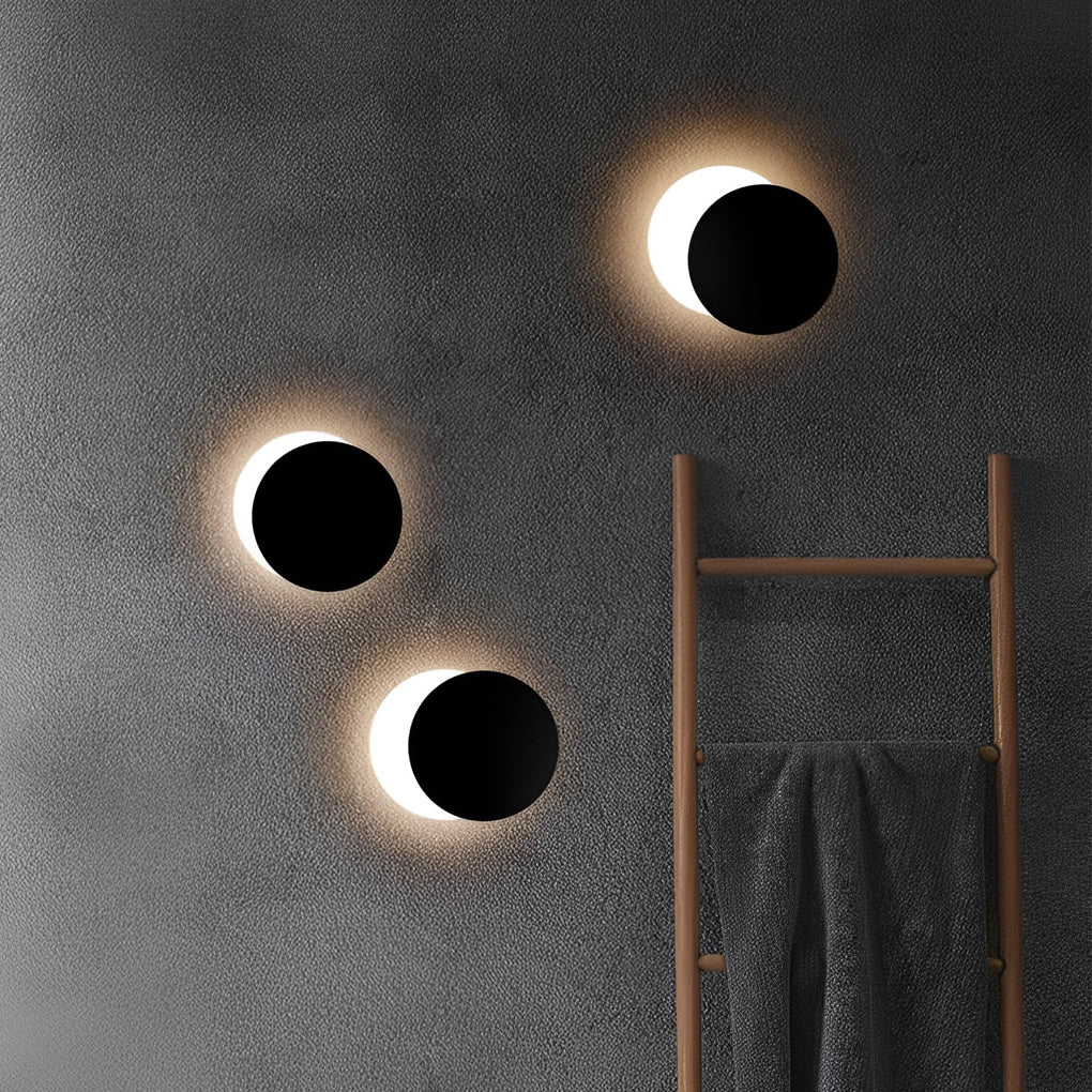 [Open-Box]360° Rotatable Round LED Modern Wall Lamp Decorative Wall Sconce Lighting