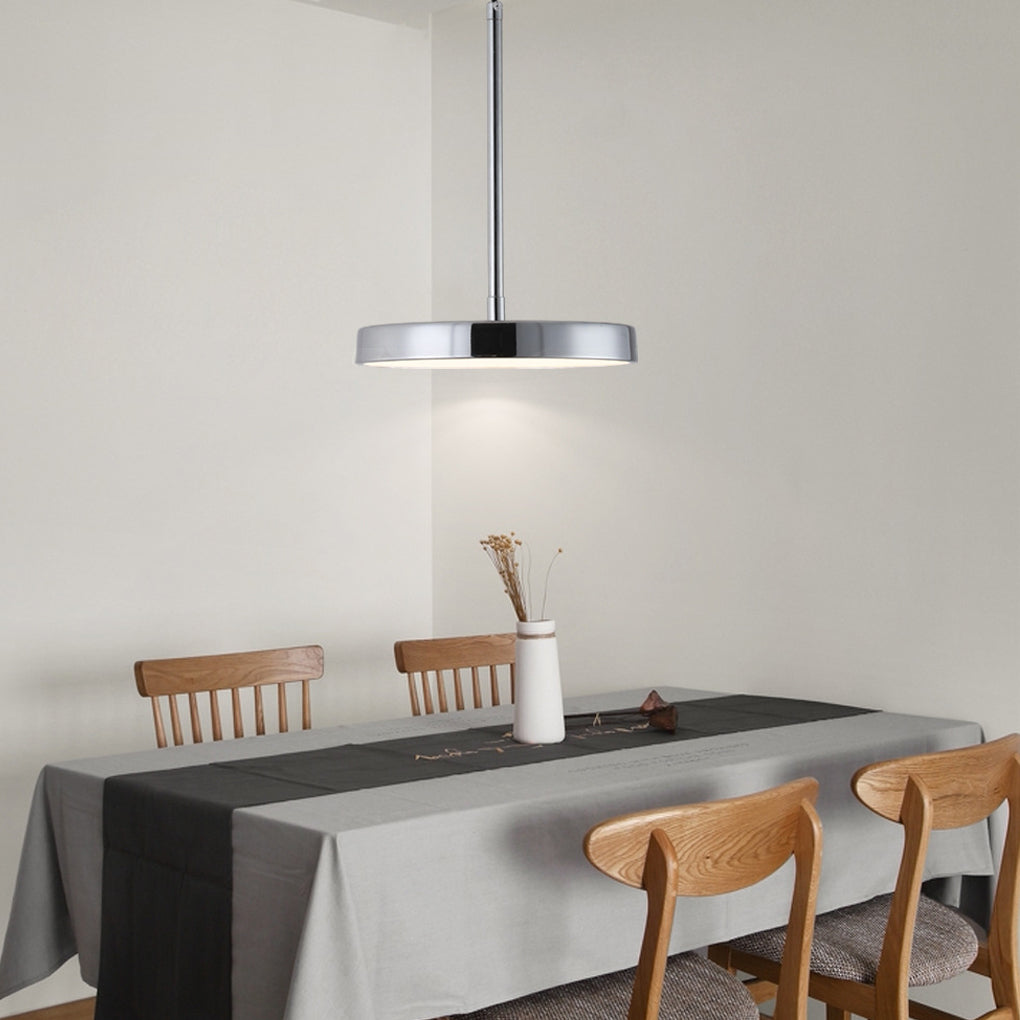 Ultra-thin Round Minimalist LED Nordic Pendant Light Kitchen Island Lighting - Dazuma