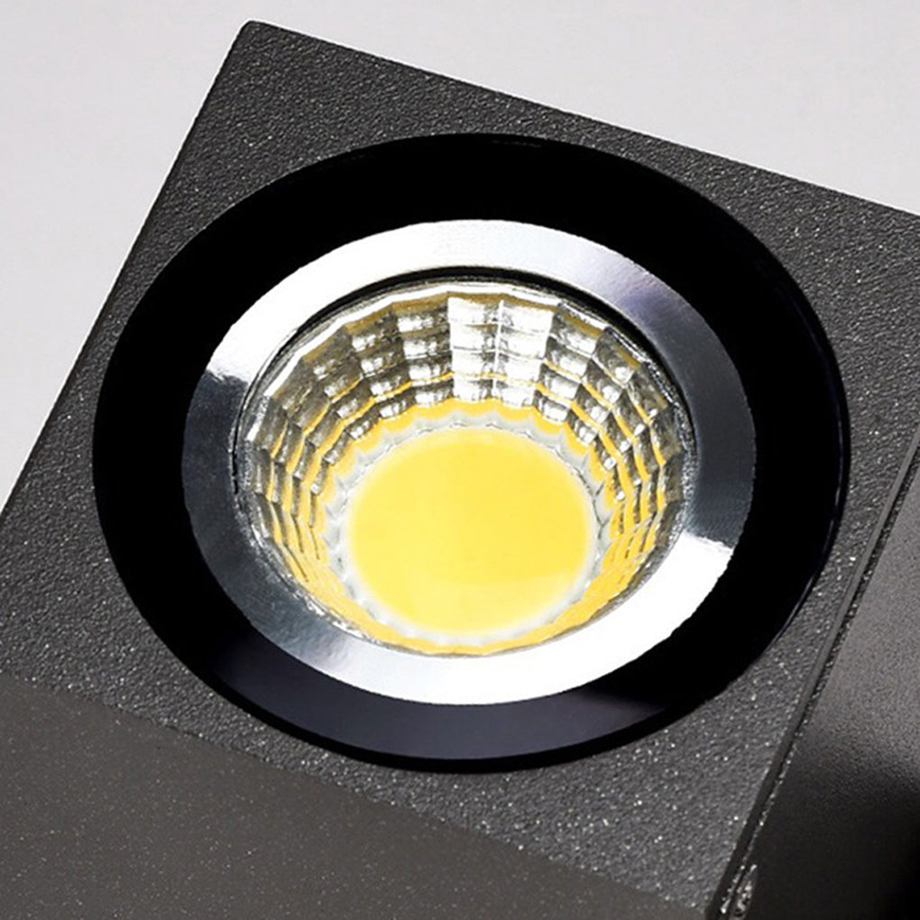 Square Adjustable Waterproof Motion Sensor LED Sconces Indoor Outdoor Wall Lamp Spot Lights