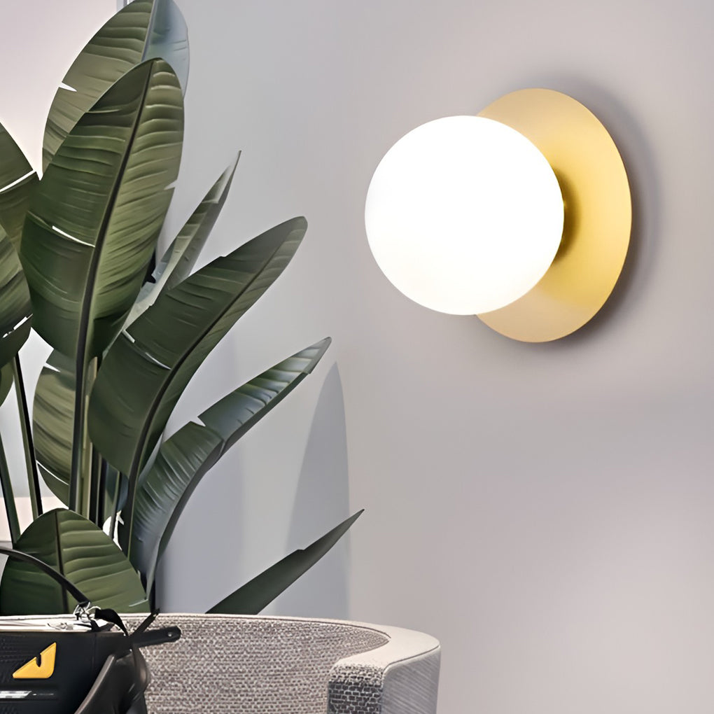 Round Glass Ball 12W LED Modern Wall Lamp Wall Sconce Lighting - Dazuma