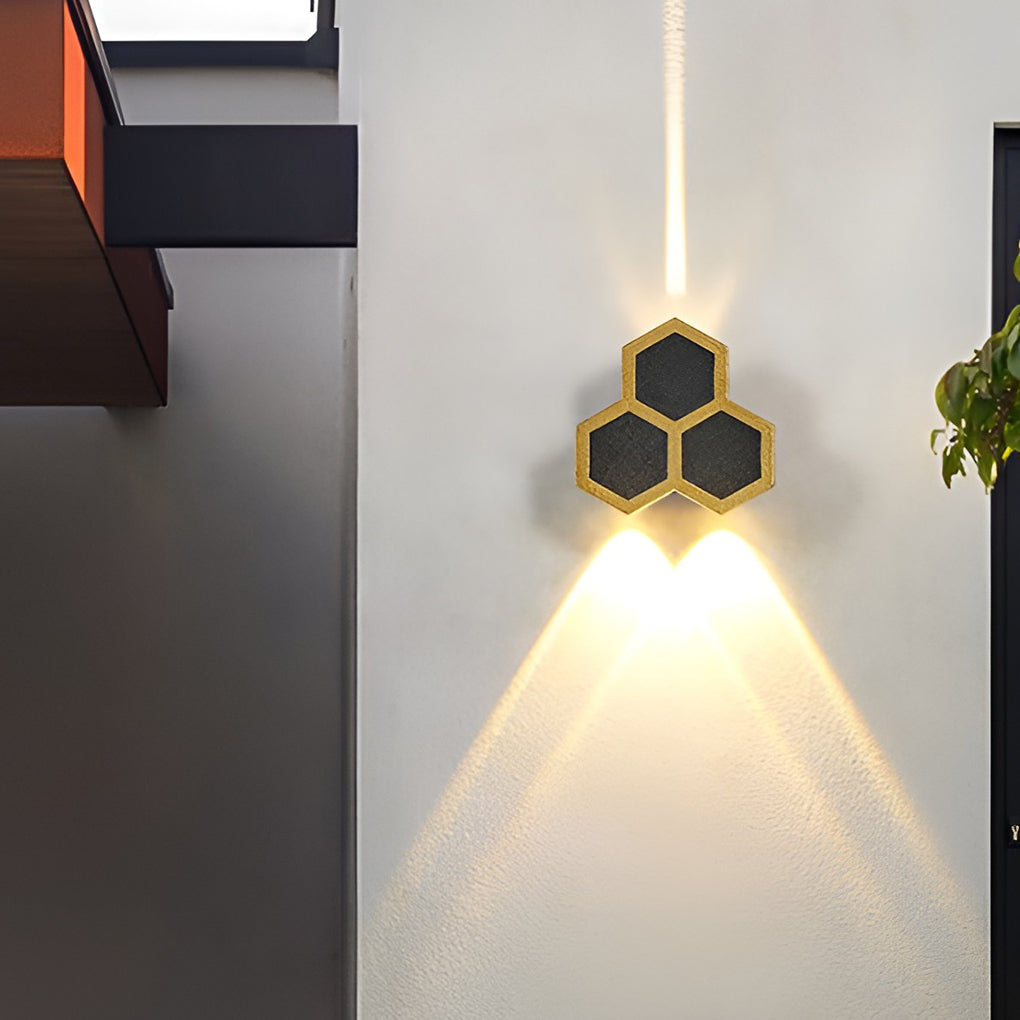 Beehive-shaped LED Up and Down Lights Waterproof Modern Wall Washer Light