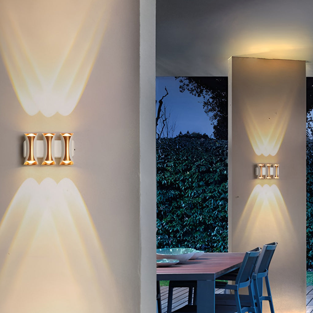 Waterproof Up and Down Lights LED Modern Outdoor Wall Sconce Lighting