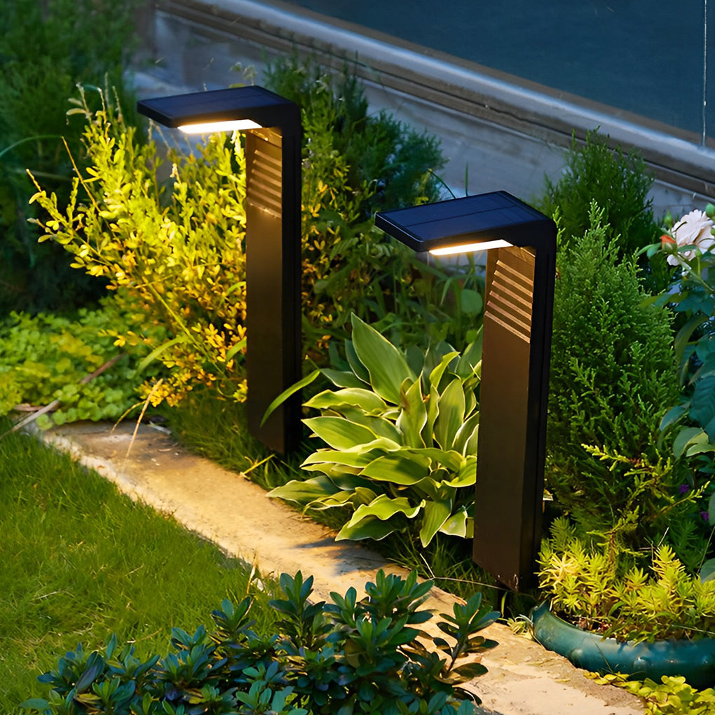 Eco-Friendly Smart LED Outdoor Lawn Lamp Solar Path Lighting with Auto On/Off