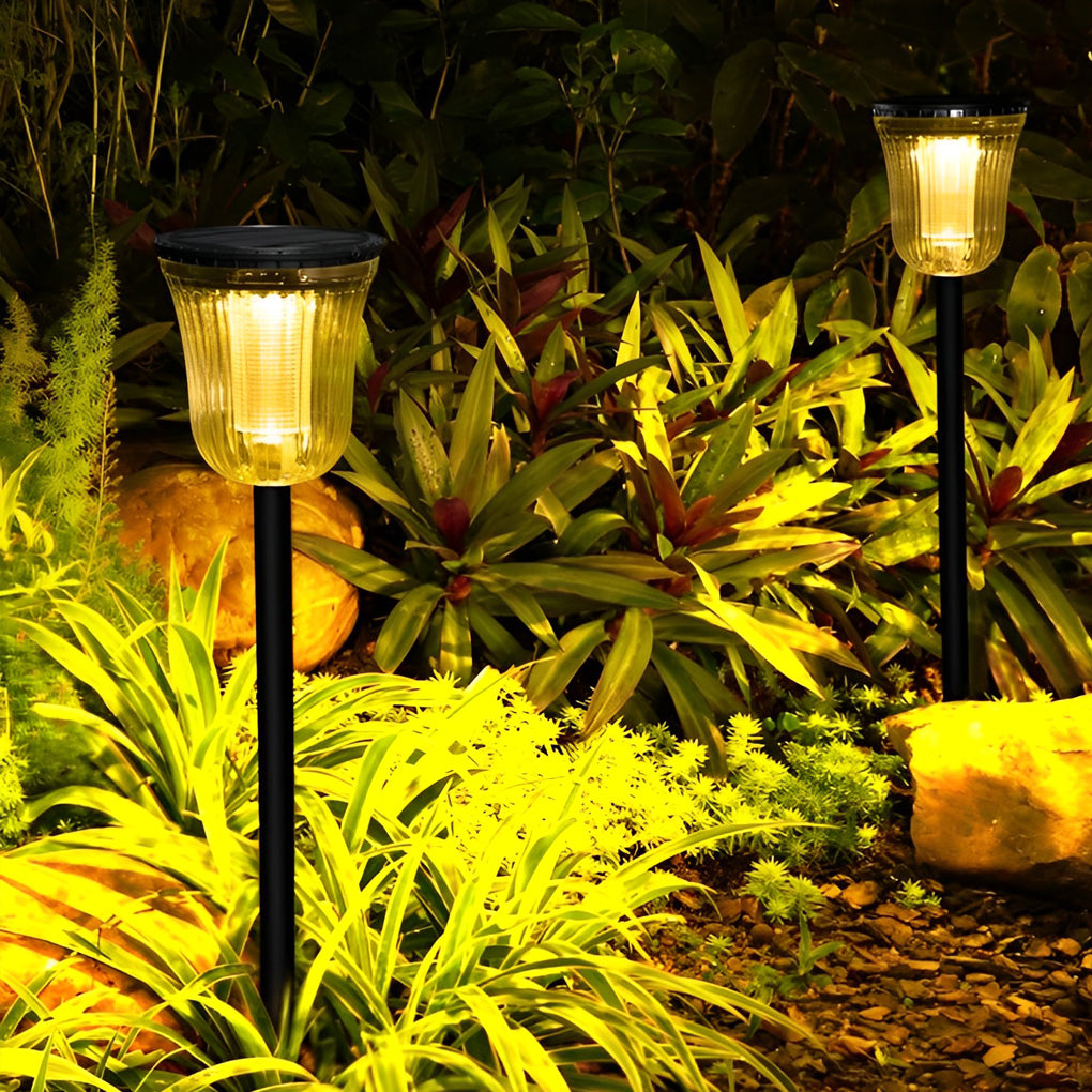 2Pcs Round Waterproof LED Intelligent Motion Sensor Solar Lawn Lights - Dazuma
