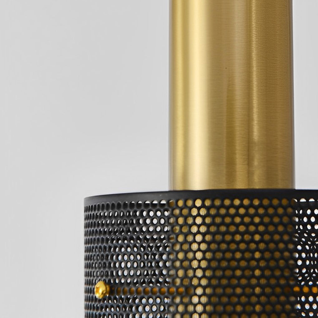 Cylindrical Minimalist Iron Grid Creative Modern Pendant Lighting