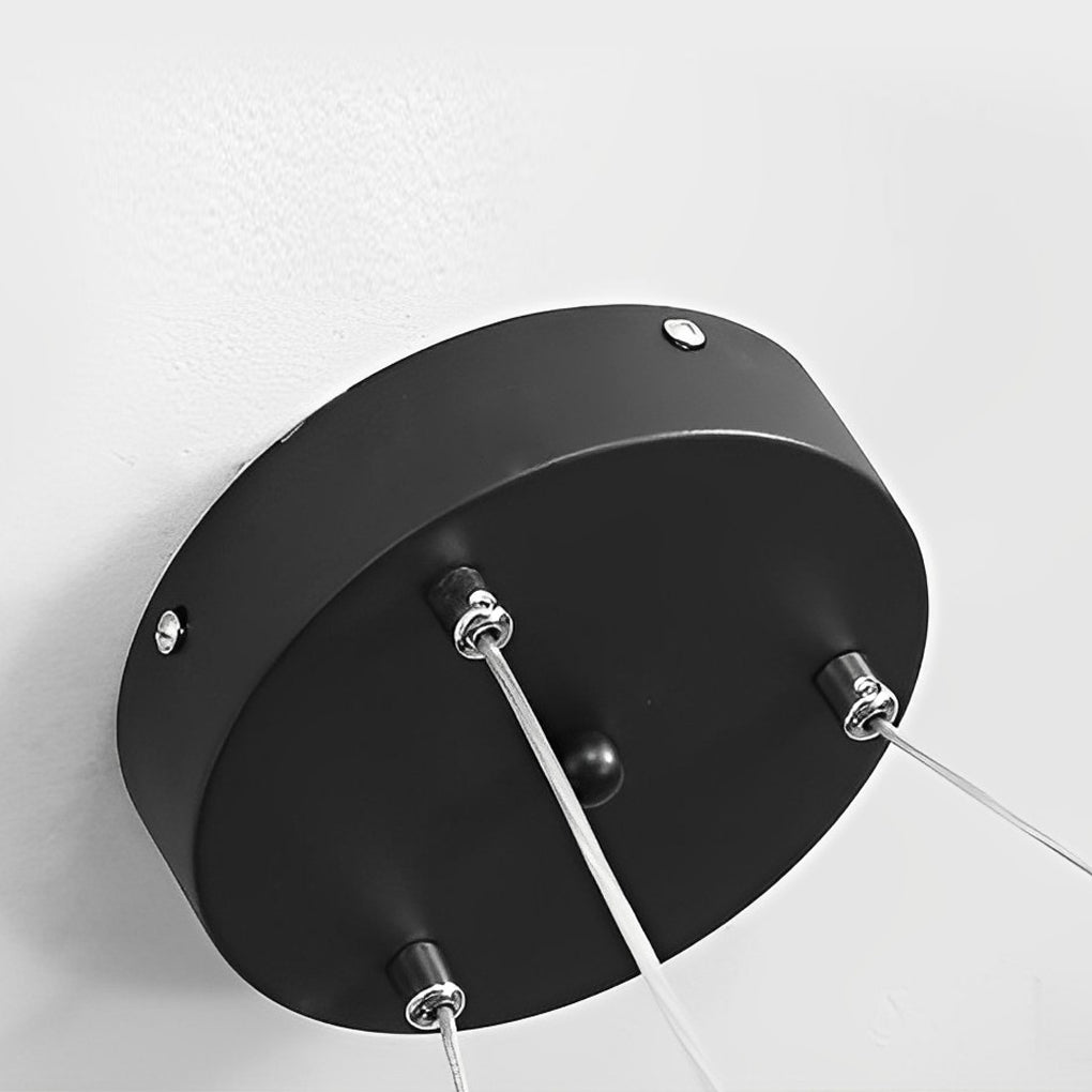 Minimalist Round Stepless Dimming with Remote LED Nordic Chandelier