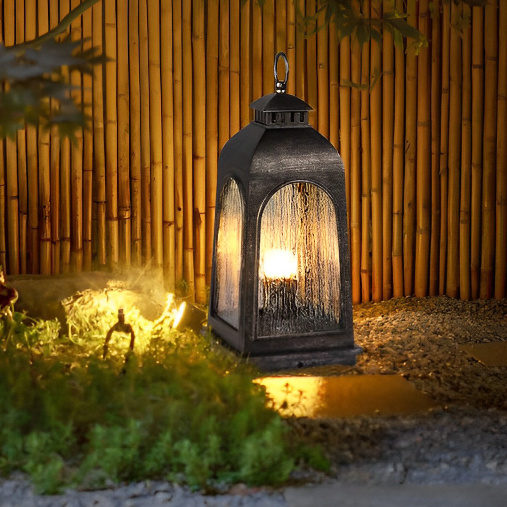 Waterproof Metal Portable Retro European-style Outdoor Floor Lamp Lawn Lights