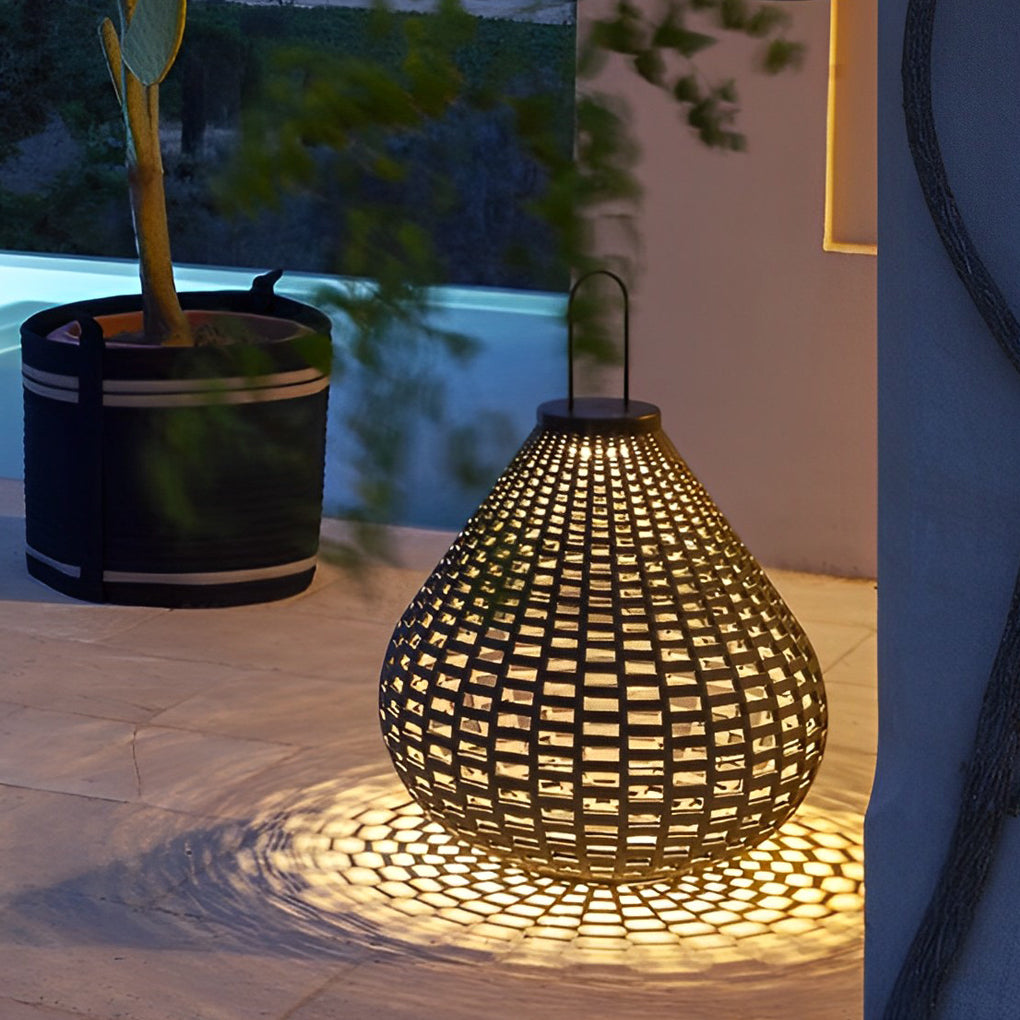 Portable Creative Rattan Waterproof LED Modern Outdoor Lights Lawn Lamp - Dazuma