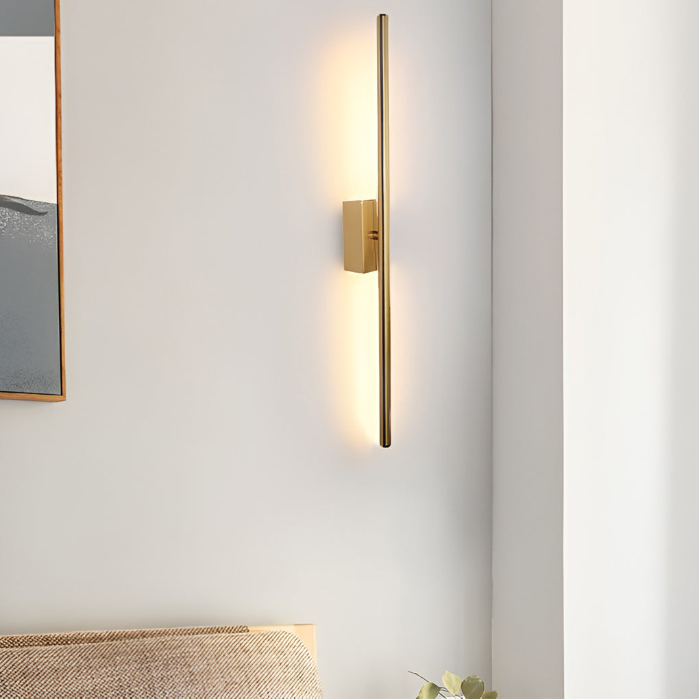 Electroplated Metal Linear LED Modern Wall Sconce Lighting Wall Lamp