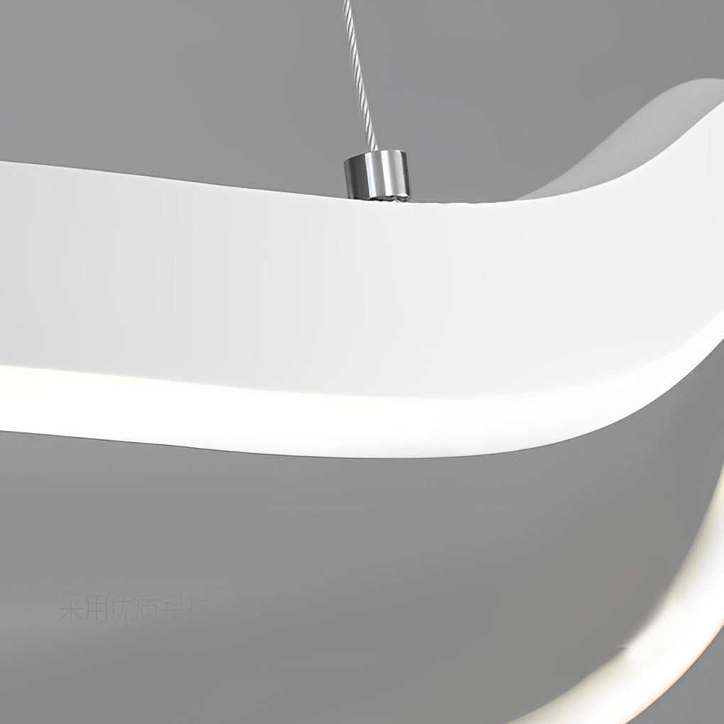 Irregular Ring LED Three Step Dimming Minimalist Chandelier Pendant Lighting