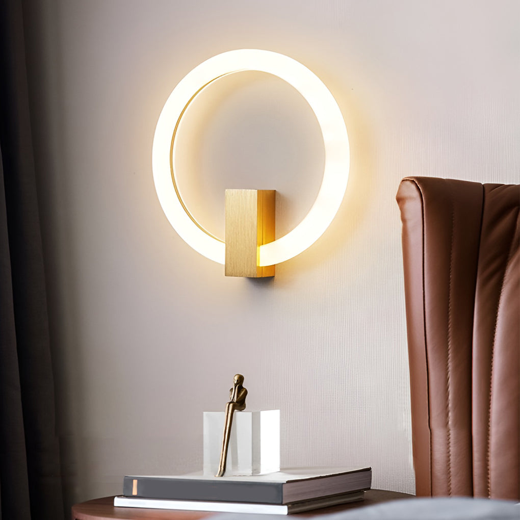 Circle Dimmable LED Modern Wall Sconce Lighting Wall Lamp Wall Light Fixture - Dazuma