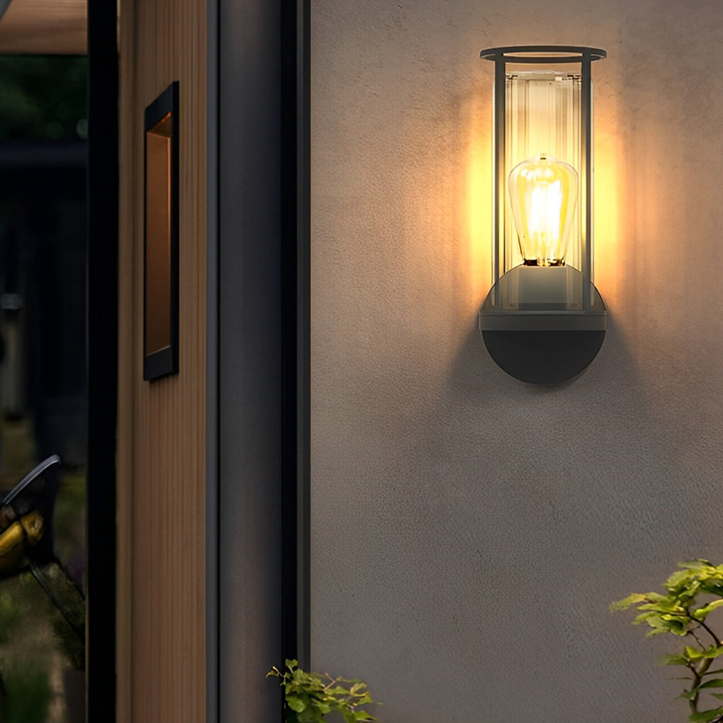 Modern Minimalist Round Stainless Steel Outdoor Light – Wall & Post Installation Options