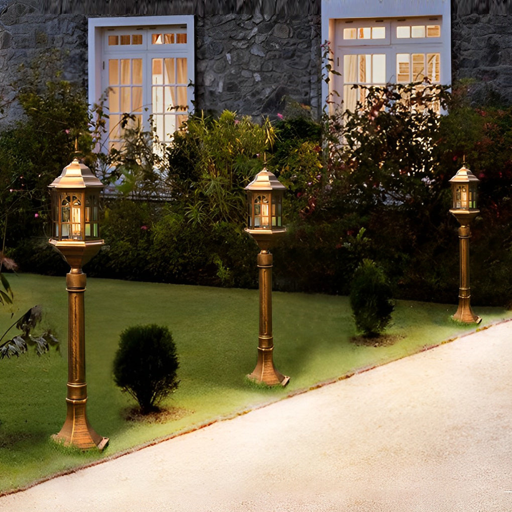 [Open-Box] Elegant Slim Post LED Outdoor Post Lights Black/Bronze Pathway Lamps