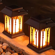 Portable Lantern Waterproof LED Intelligent Black Solar Outdoor Lights - Dazuma