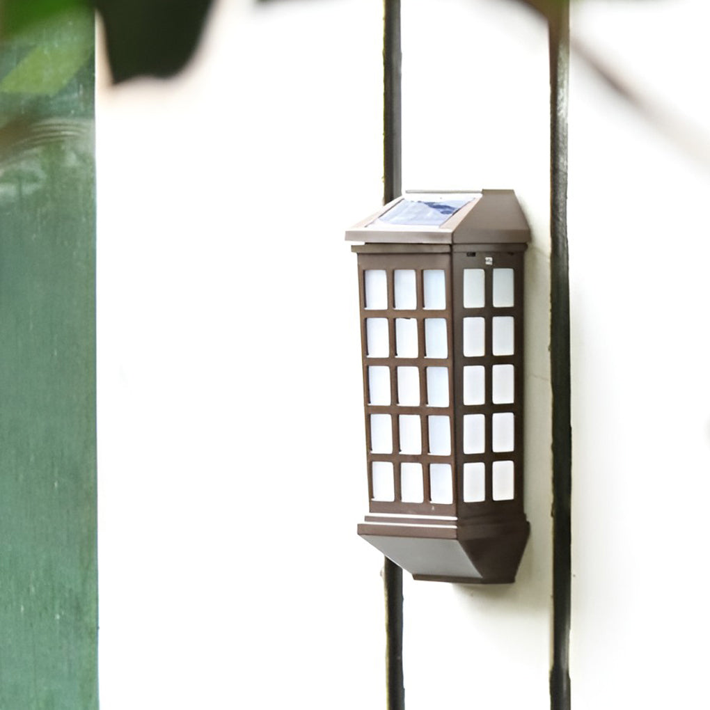 Solar LED Light-controlled Motion Sensor Modern Outdoor Wall Lamp